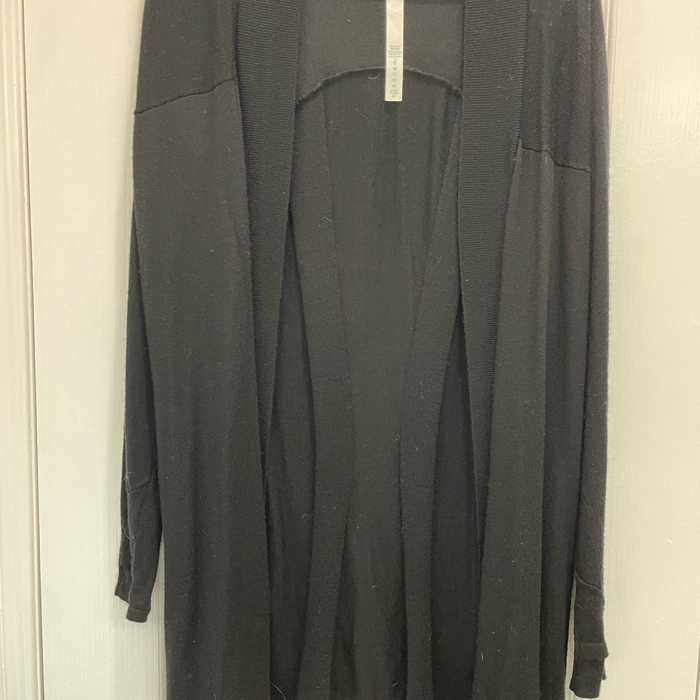 Lululemon Athletica Black Open Cardigan
